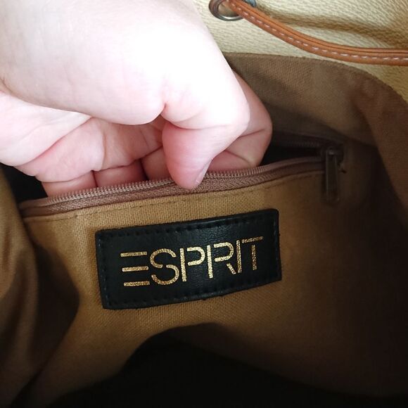 Esprit Vintage light yellow bucket bag, crossbody - Picture 3 of 16